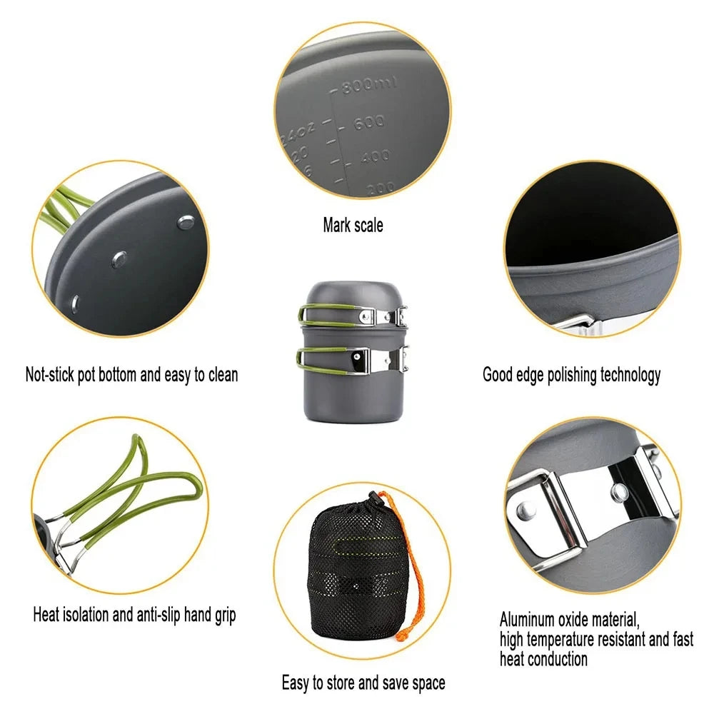 Kit de Cuisine Ultraléger pour Camping & Randonnée