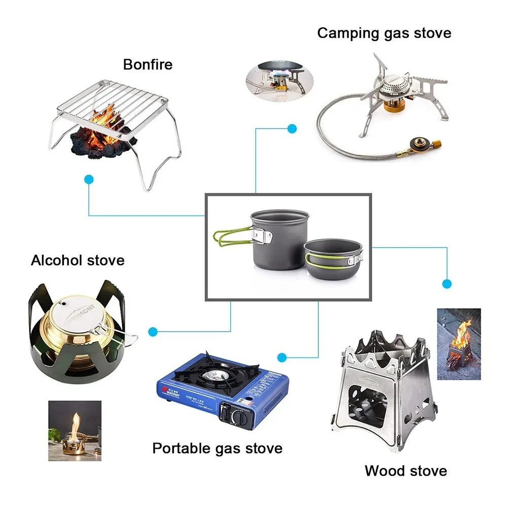 Kit de Cuisine Ultraléger pour Camping & Randonnée