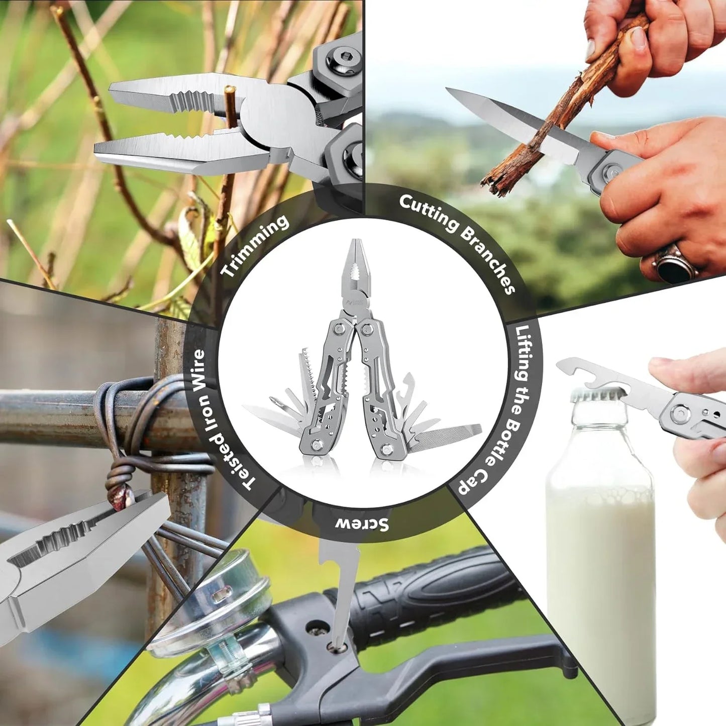 Couteau Pliant Multi-Outils EDC
