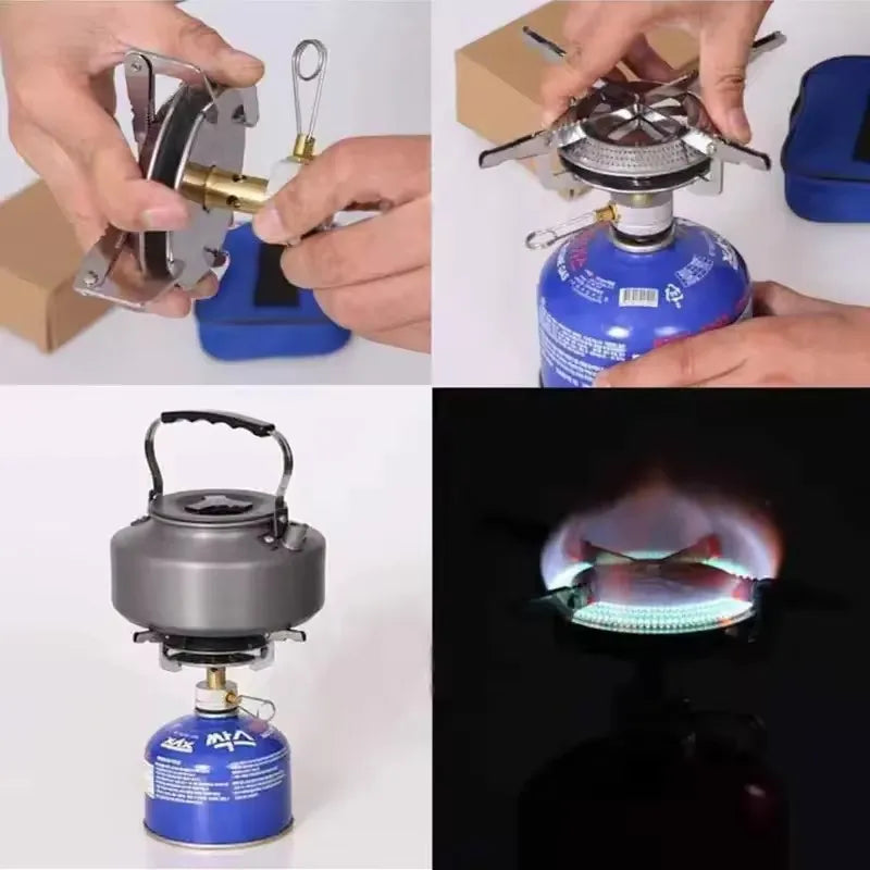 Réchaud à gaz portable coupe-vent