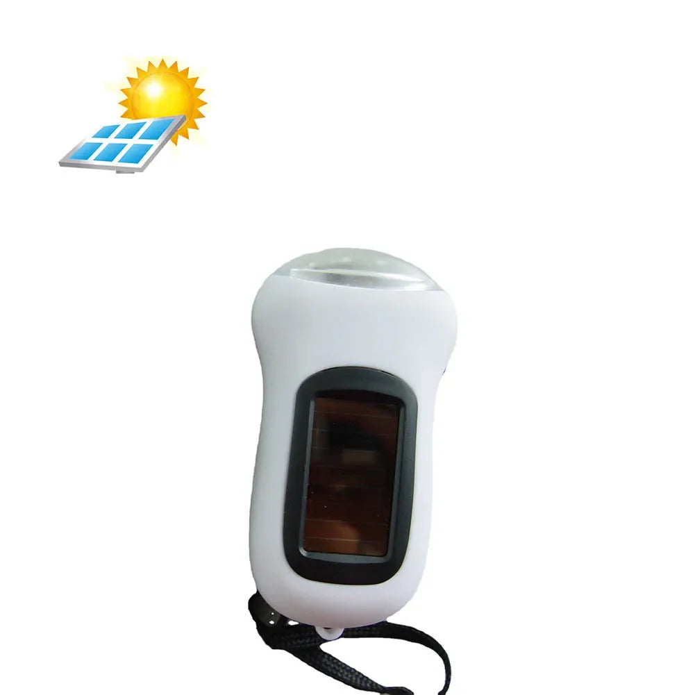 Lampe de Poche LED Dynamo & Solaire