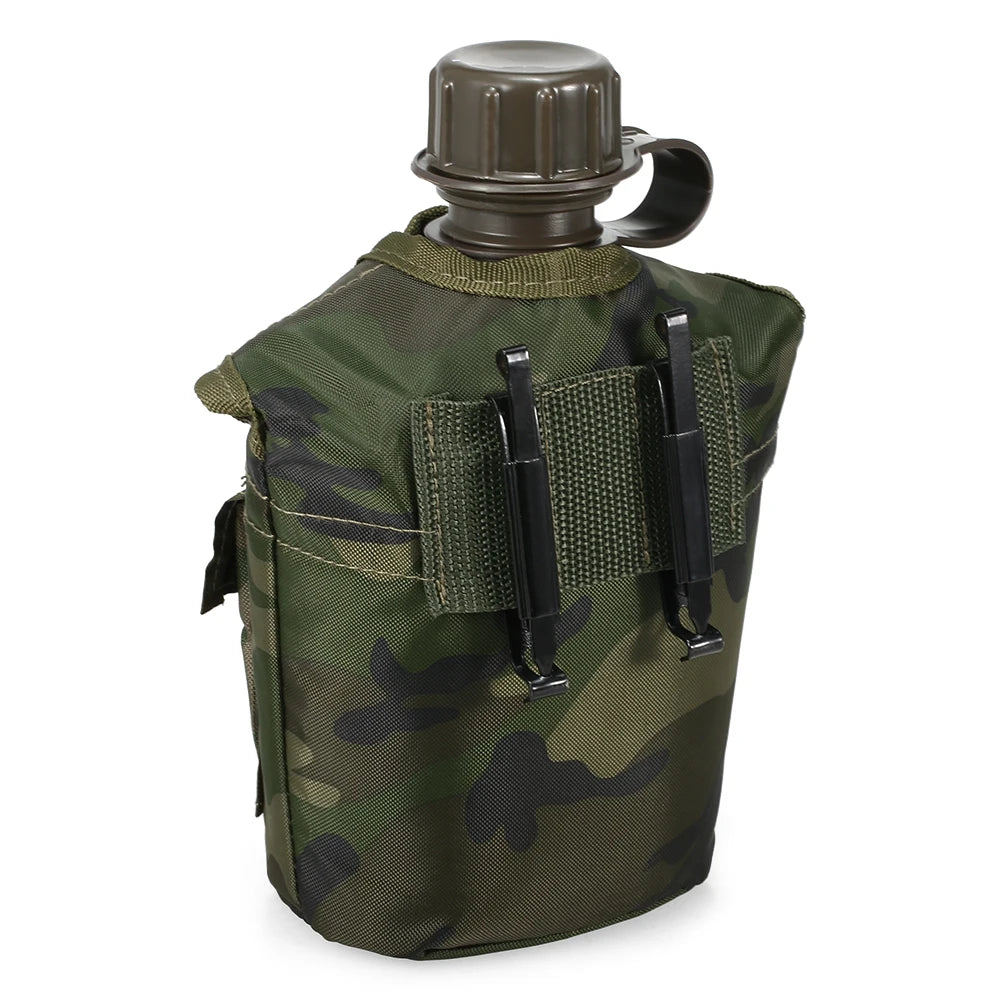 Gourde militaire 1L avec housse tactique