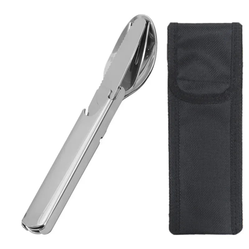 Ensemble de Couverts Multifonction en Acier Inoxydable