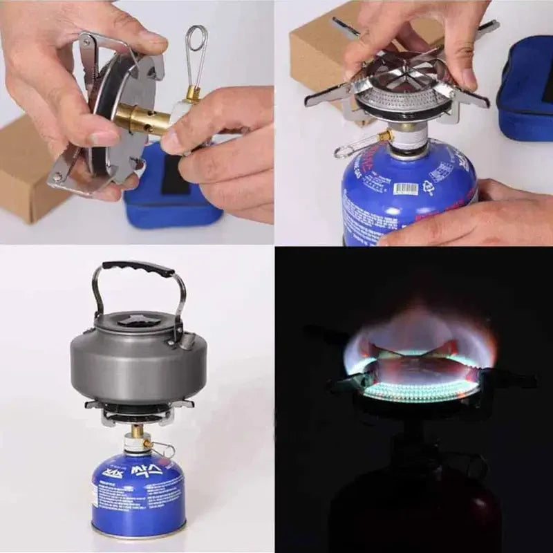 Réchaud à gaz portable coupe-vent