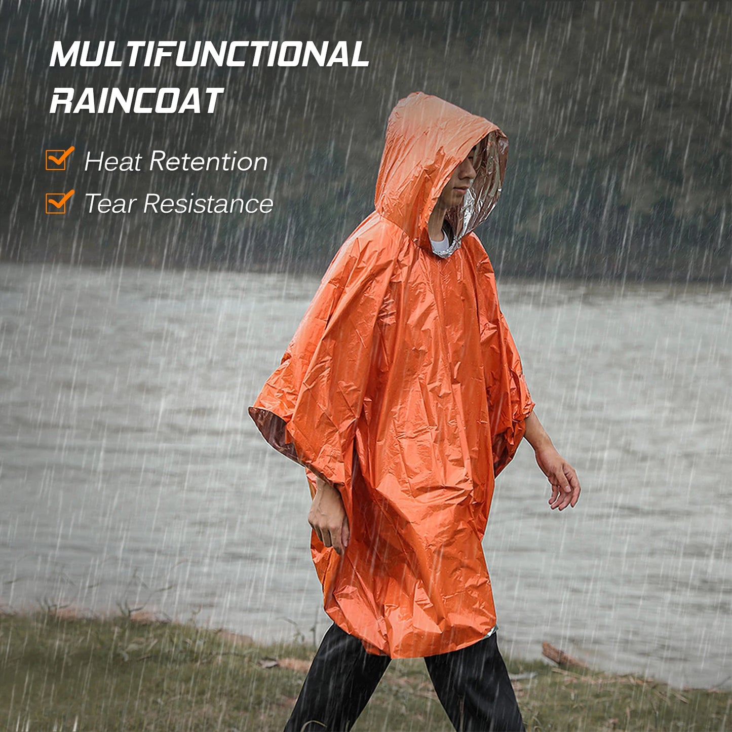 Poncho de Survie d’Urgence 2-en-1