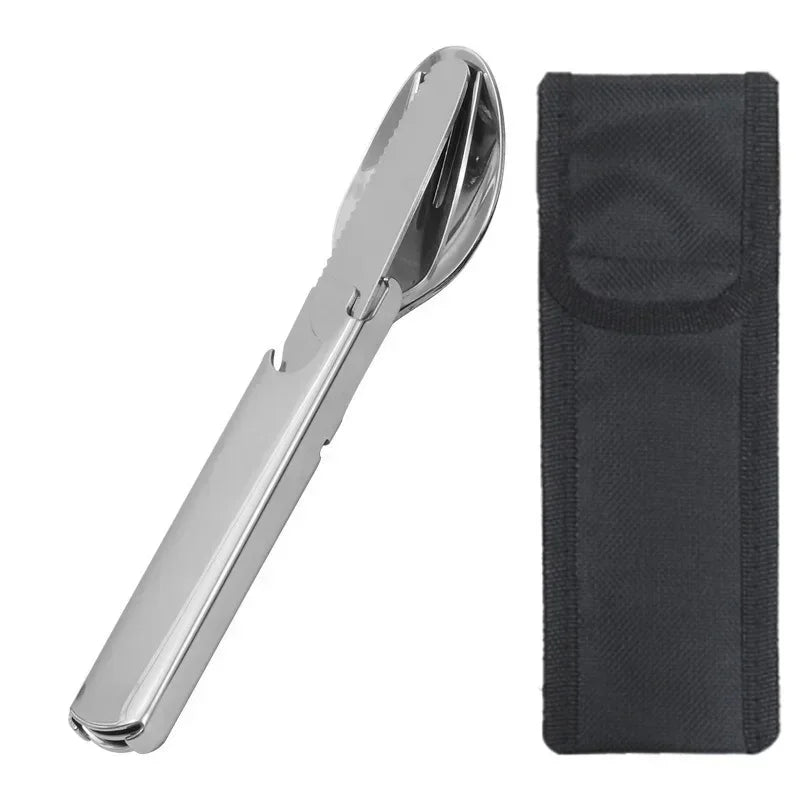Ensemble de Couverts Multifonction en Acier Inoxydable