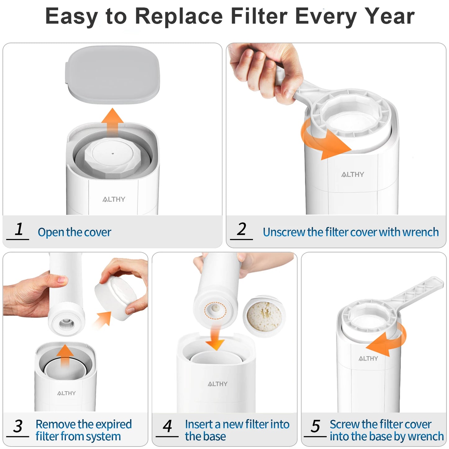 ALTHY – Filtre à Eau de Comptoir avec Ultrafiltration