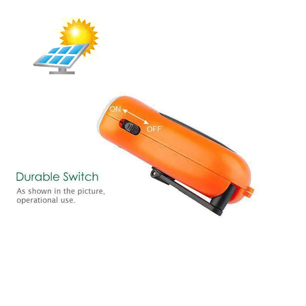 Lampe de Poche LED Dynamo & Solaire