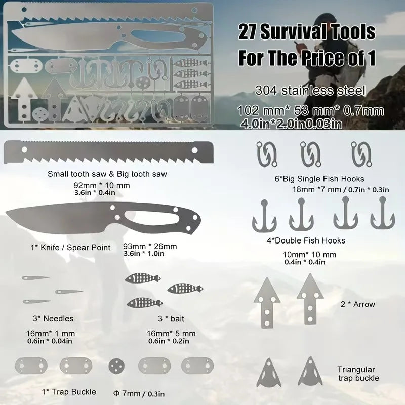 Carte de Survie 27 en 1