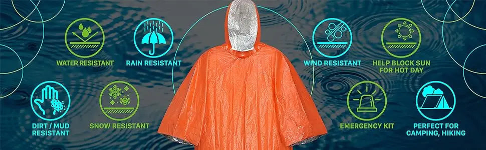 Poncho de Survie d’Urgence 2-en-1