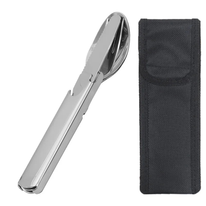 Ensemble de Couverts Multifonction en Acier Inoxydable