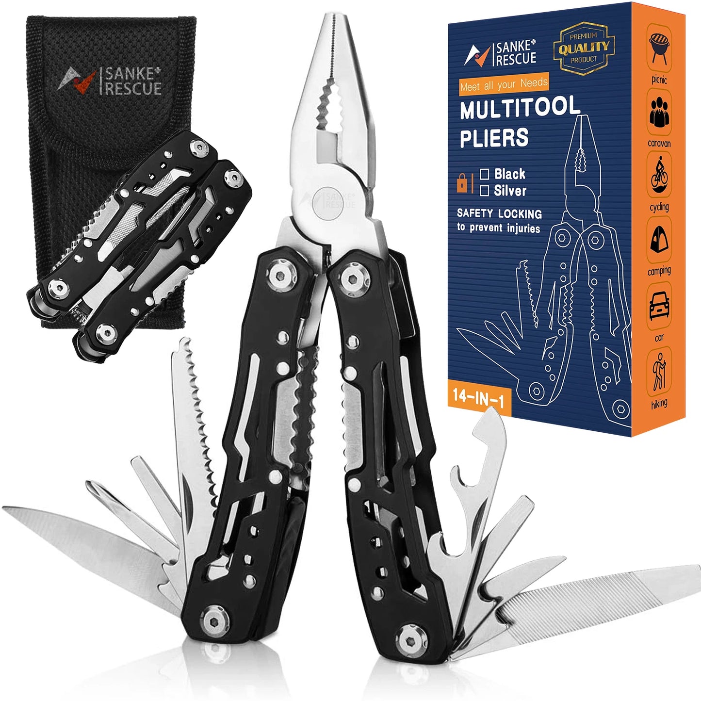 Couteau Pliant Multi-Outils EDC