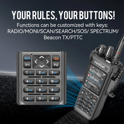 Radtel RT-950 PRO talkie-walkie AM/FM/CB/LSB/USB/CW récepteur avec GPS APRS 10W