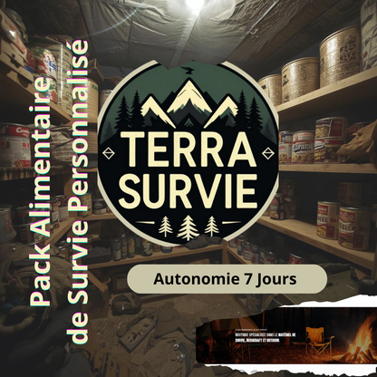 Pack Alimentaire de Survie Personnalisé – Autonomie 7, 14 ou 30 Jours | Terra Survie
