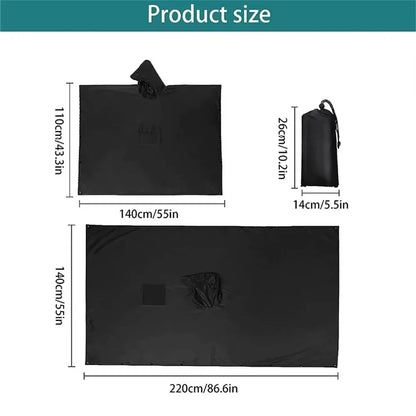 Poncho Militaire Imperméable 3 en 1 - Multifonction & Résistant
