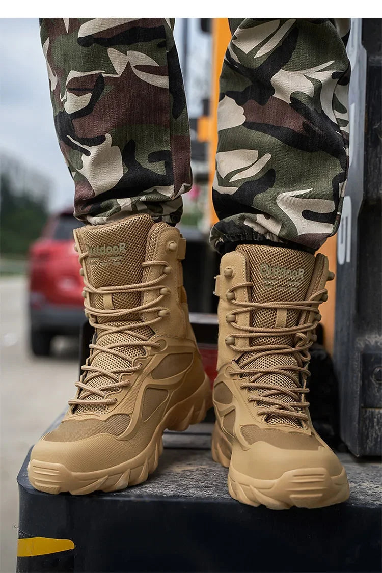 Chaussures bottes tactiques antidérapant