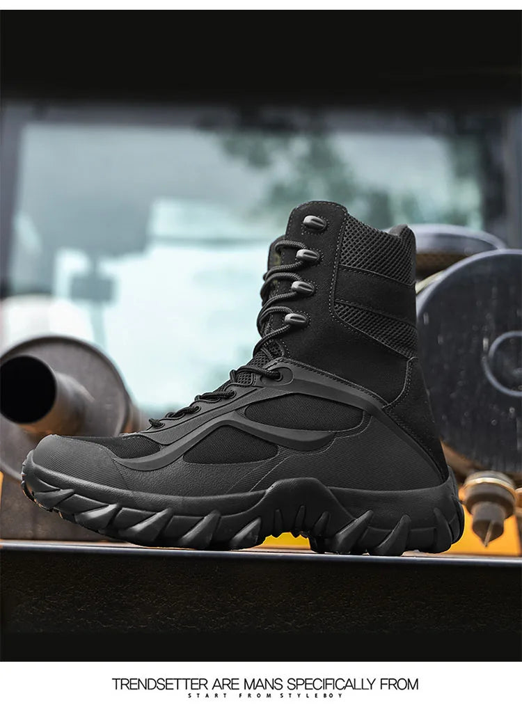 Chaussures bottes tactiques antidérapant