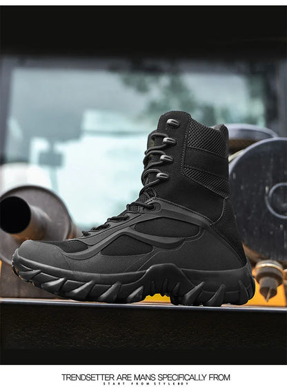 Chaussures bottes tactiques antidérapant