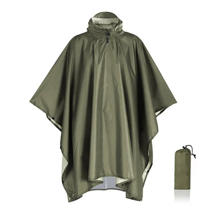 Poncho Militaire Imperméable 3 en 1 - Multifonction & Résistant