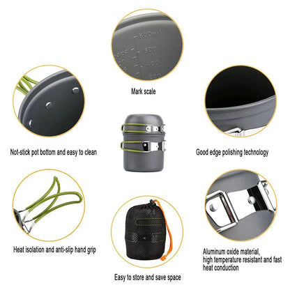 Kit de Cuisine Ultraléger pour Camping & Randonnée