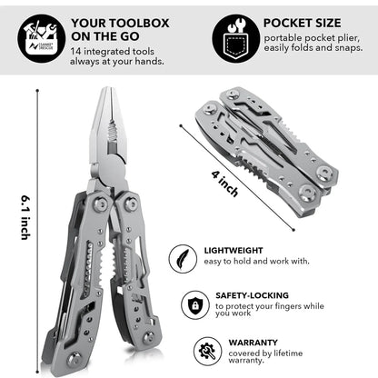 Couteau Pliant Multi-Outils EDC