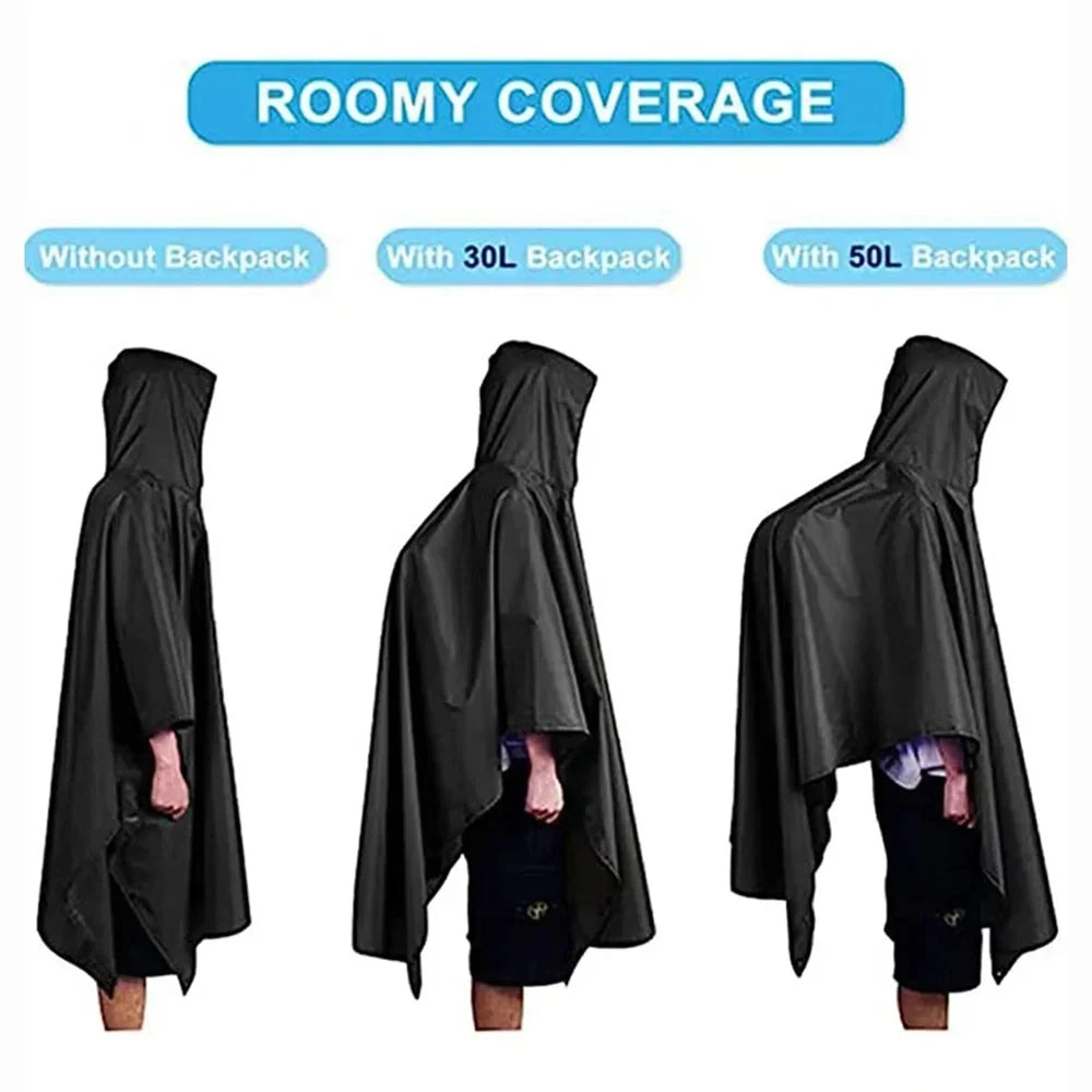 Poncho Militaire Imperméable 3 en 1 - Multifonction & Résistant