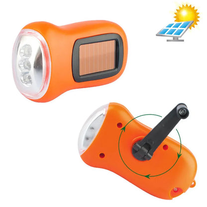 Lampe de Poche LED Dynamo & Solaire