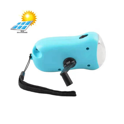 Lampe de Poche LED Dynamo & Solaire