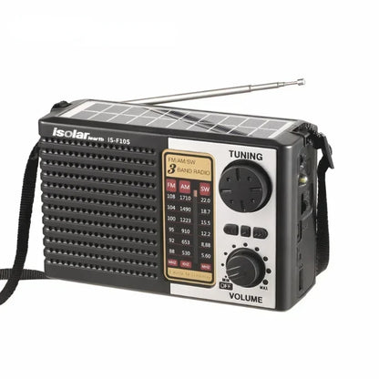 Radio d’Urgence 3-en-1 à énergie solaire