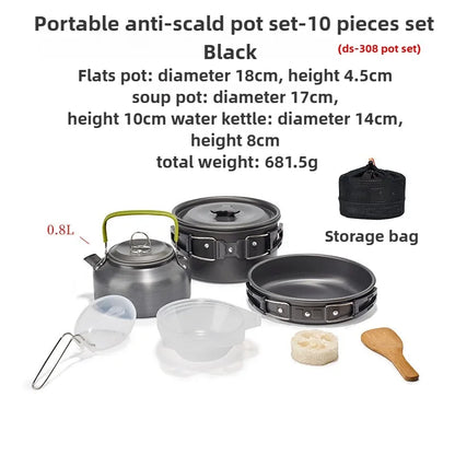 Batterie de Cuisine Outdoor 1 à 3 personnes