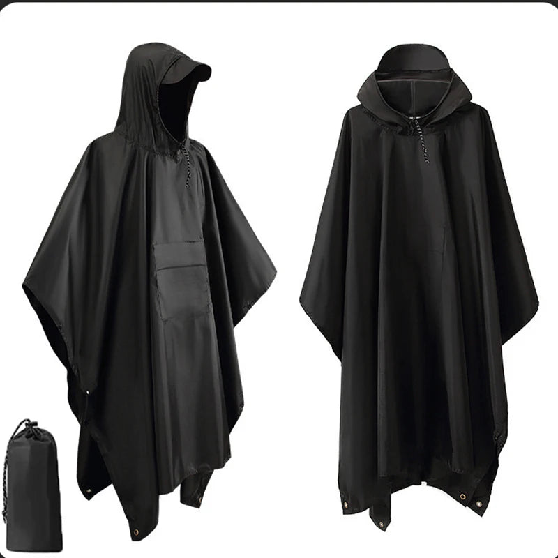 Poncho Militaire Imperméable 3 en 1 - Multifonction & Résistant