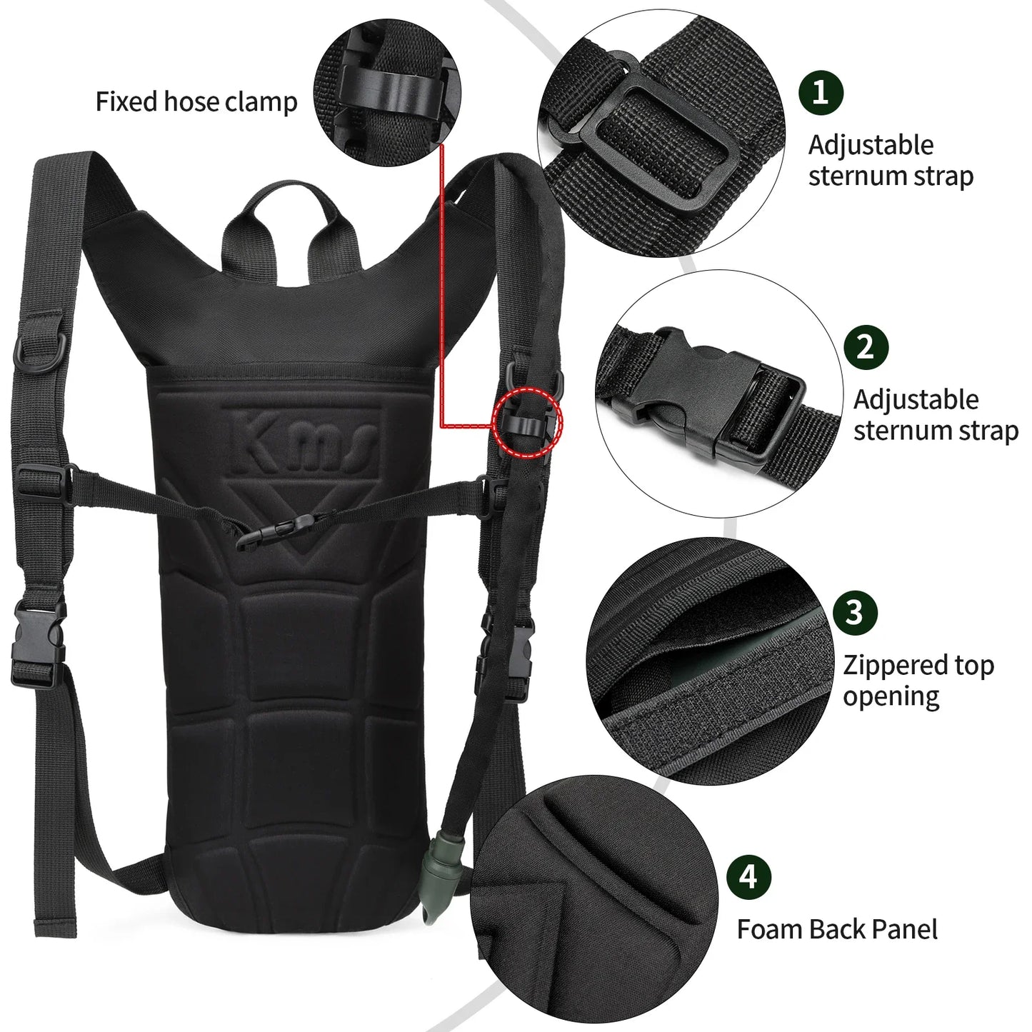 Sac à dos d’hydratation militaire