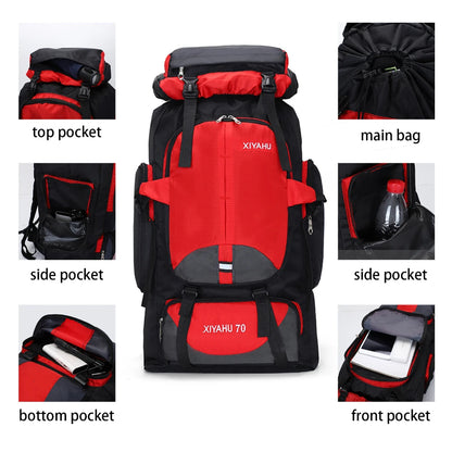 Sac à dos de randonnée et de survie 70L