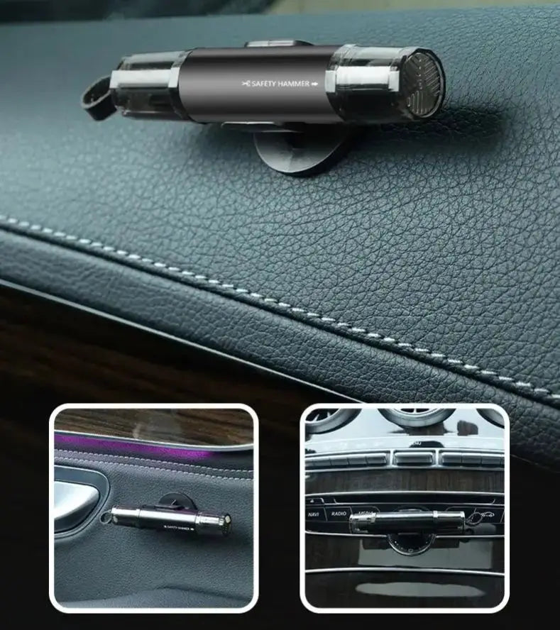 Mini Marteau de Sécurité auto 2-en-1