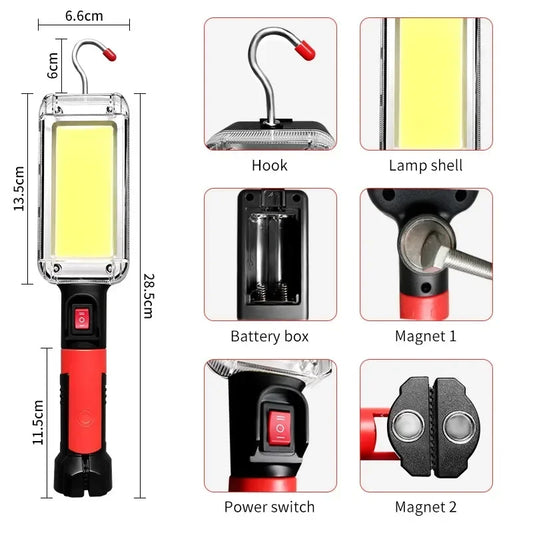 Lampe de Travail COB Tactique