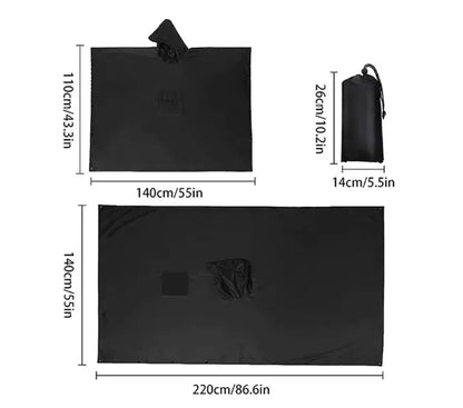 Poncho Militaire Imperméable 3 en 1 - Multifonction & Résistant