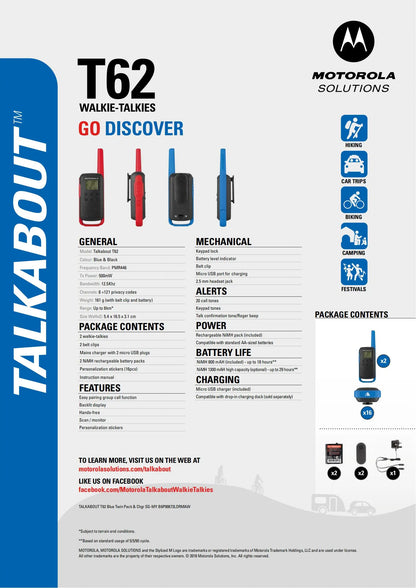 Talkie-Walkie Motorola T62