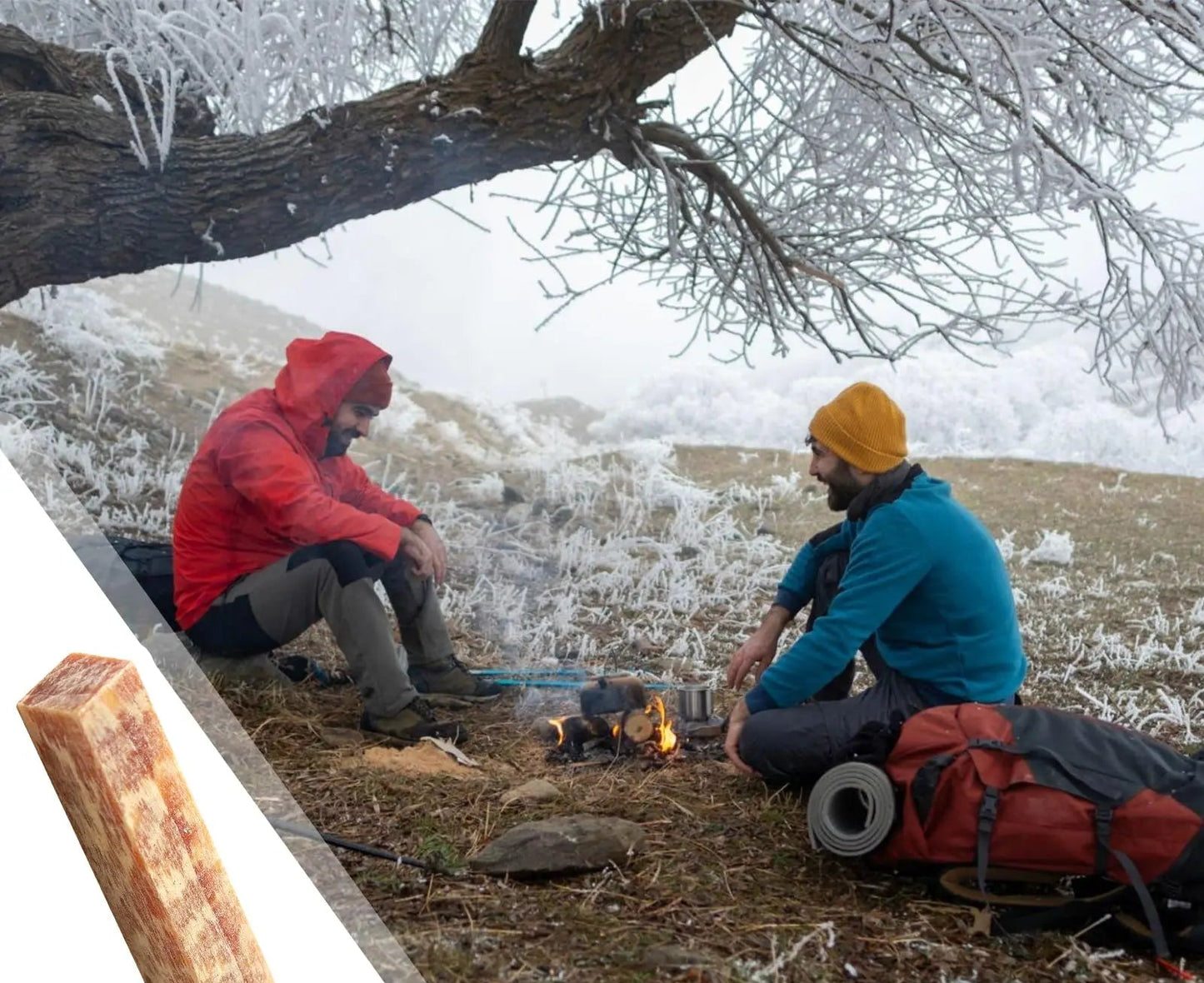 Allumage naturel de feu en plein air