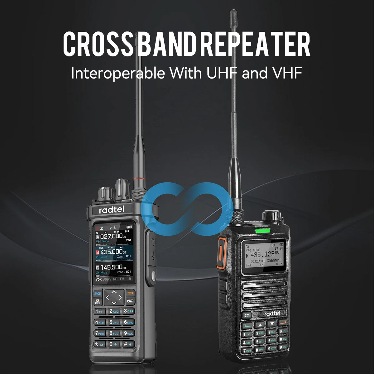 Radtel RT-950 PRO talkie-walkie AM/FM/CB/LSB/USB/CW récepteur avec GPS APRS 10W