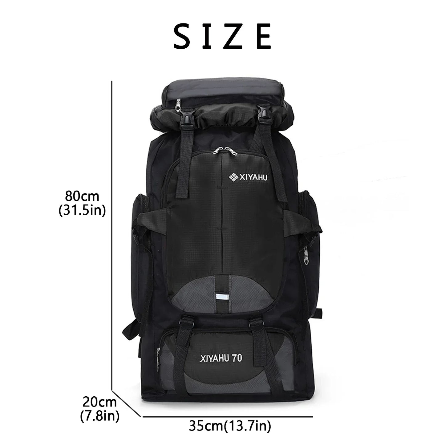 Sac à dos de randonnée et de survie 70L