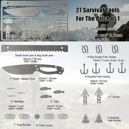 Carte de Survie 27 en 1