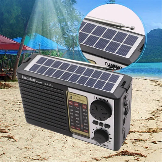 Radio d’Urgence 3-en-1 à énergie solaire
