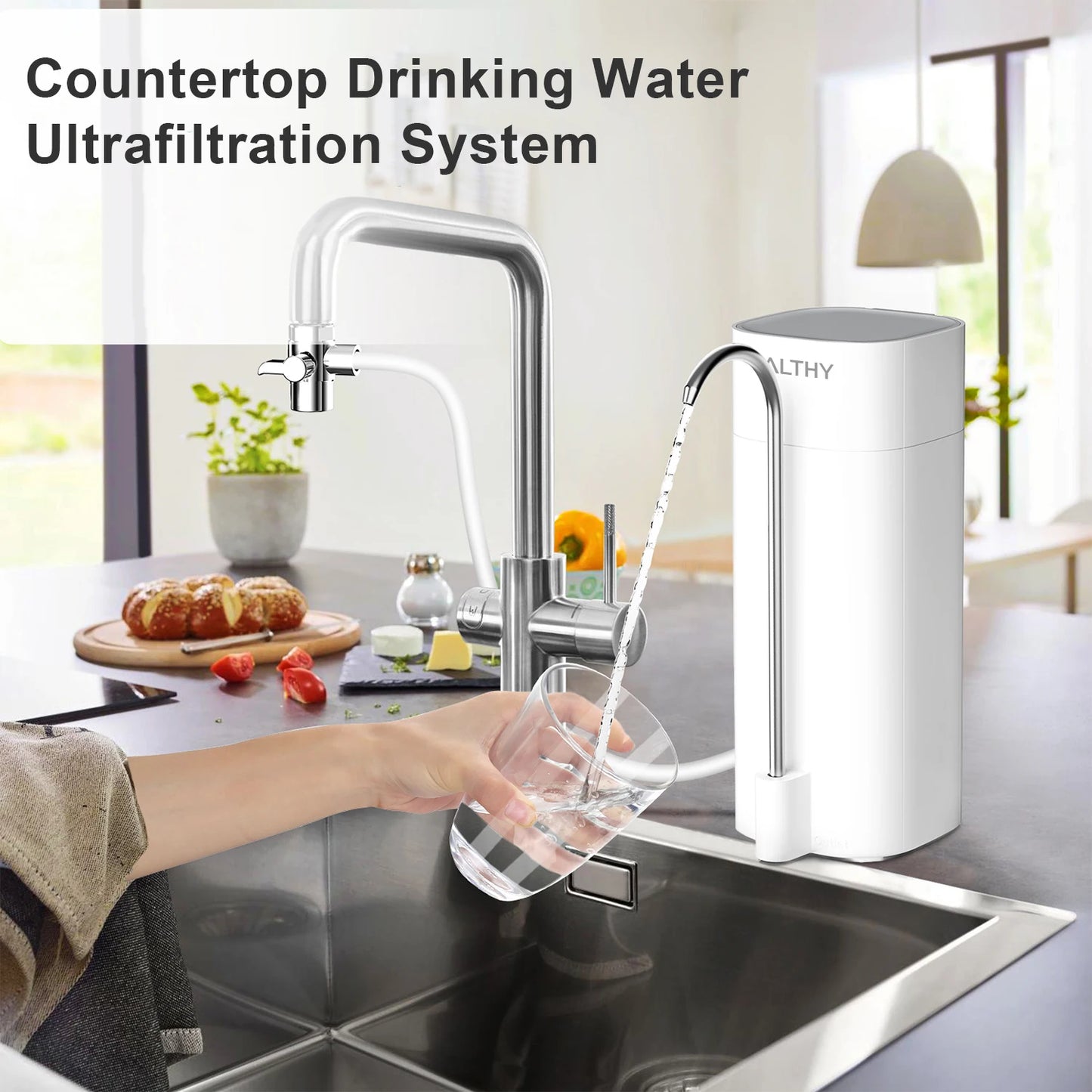 ALTHY – Filtre à Eau de Comptoir avec Ultrafiltration