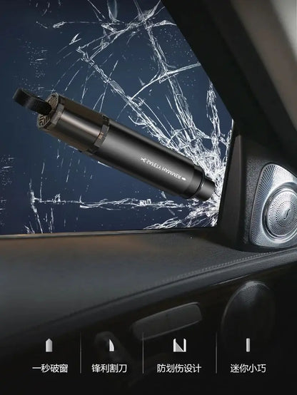 Mini Marteau de Sécurité auto 2-en-1