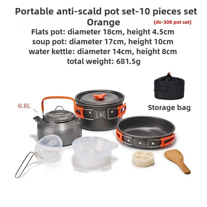 Batterie de Cuisine Outdoor 1 à 3 personnes