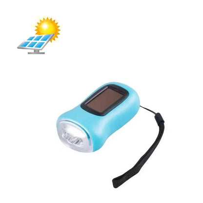 Lampe de Poche LED Dynamo & Solaire