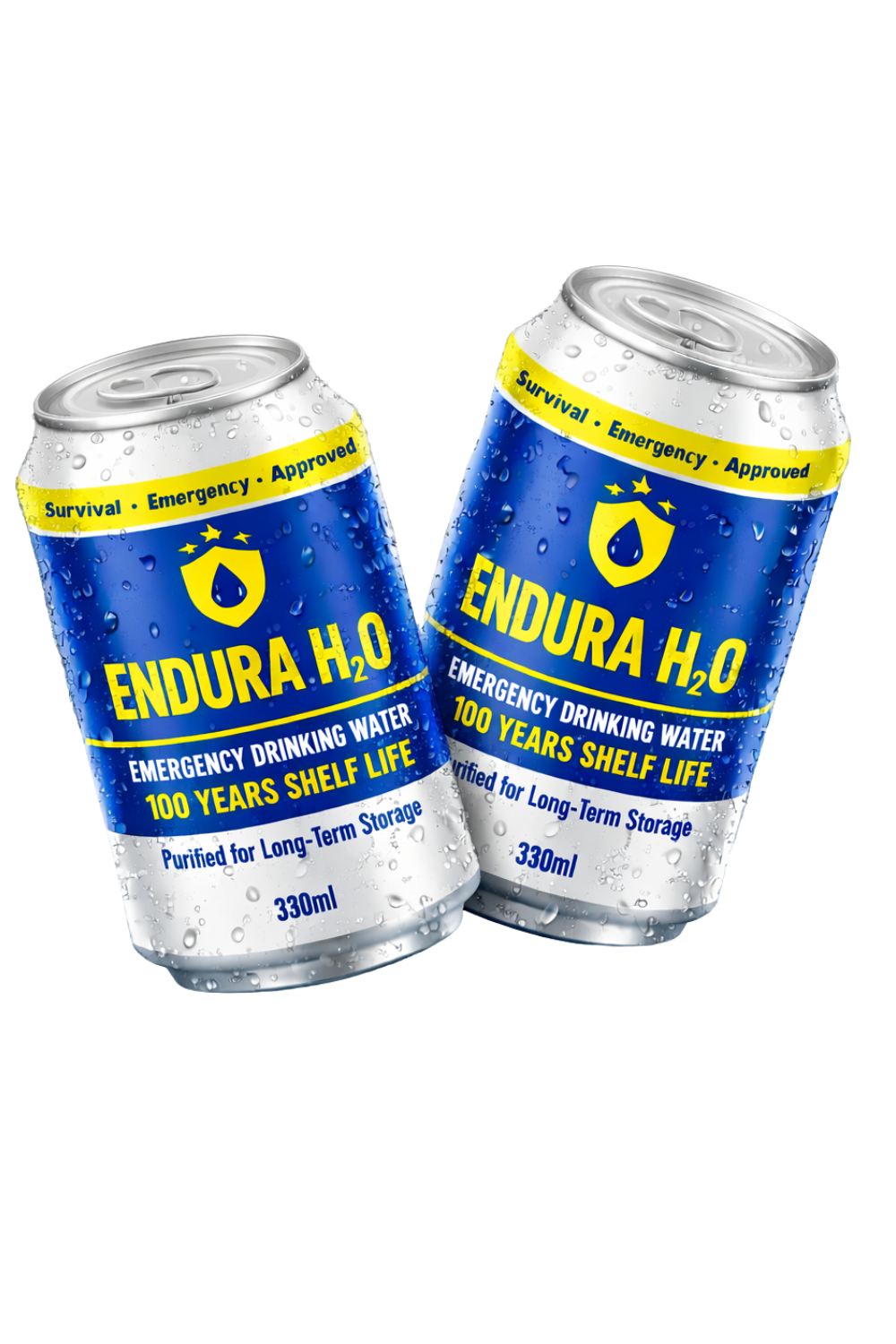 ENDURA H2O - Eau longue conservation (100 ans) - carton de 24 canettes