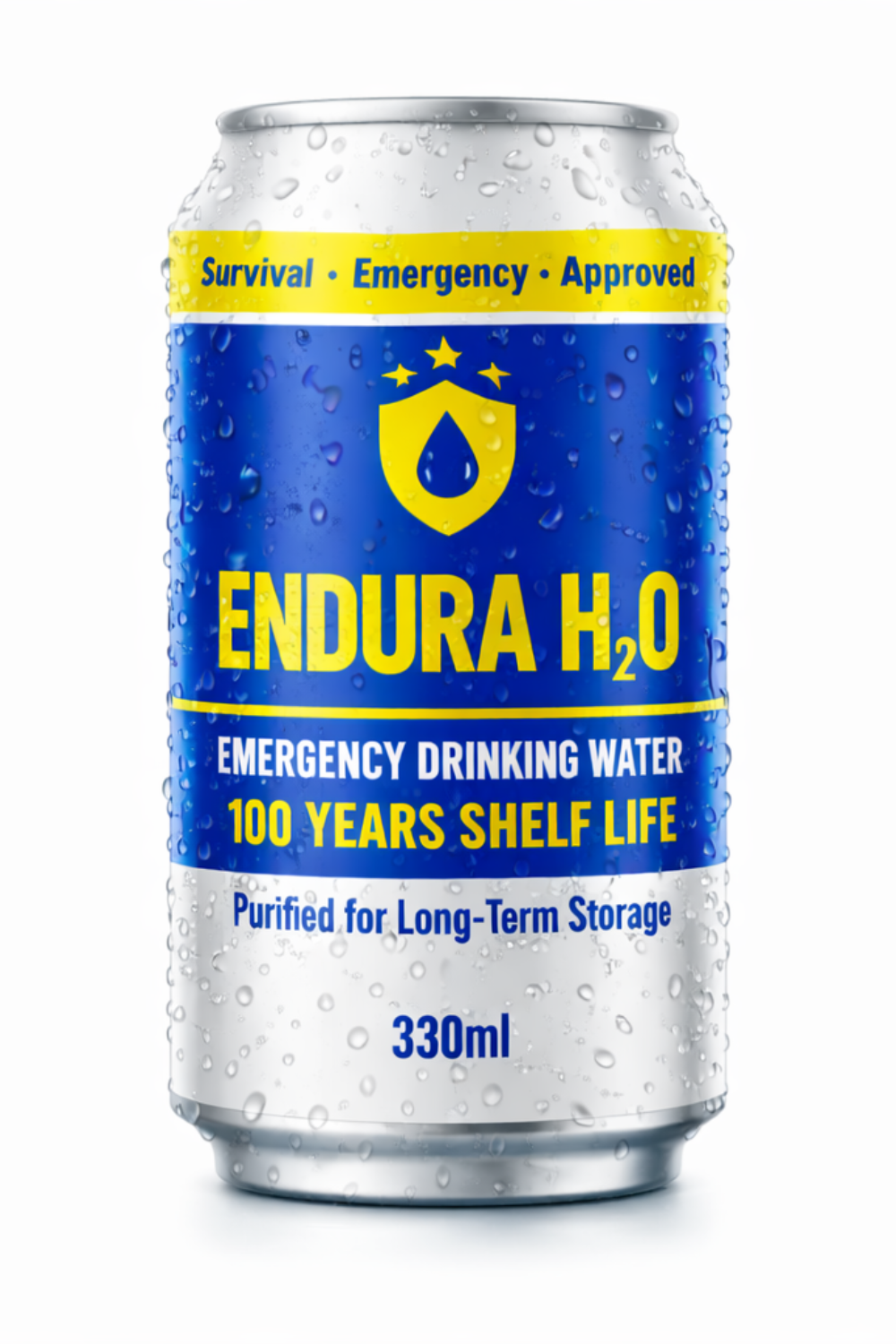 ENDURA H2O - Eau longue conservation (100 ans) - carton de 24 canettes