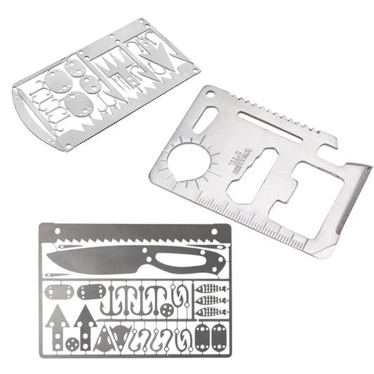 Lot de 3 Cartes Outils de Survie