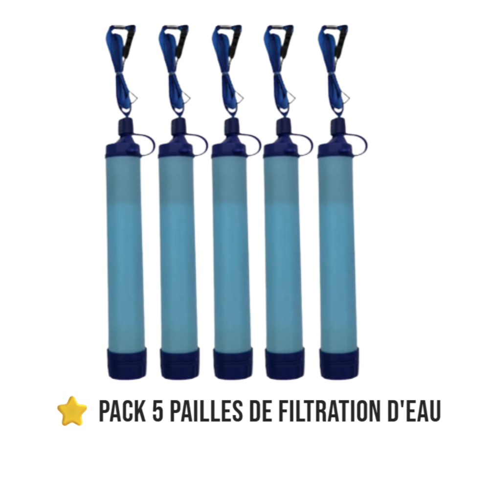 ⭐ Pack 5 pailles de filtration d'Eau